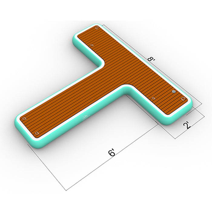 This is the Paradisepad T-Shape Jet Ski Dock measurements.