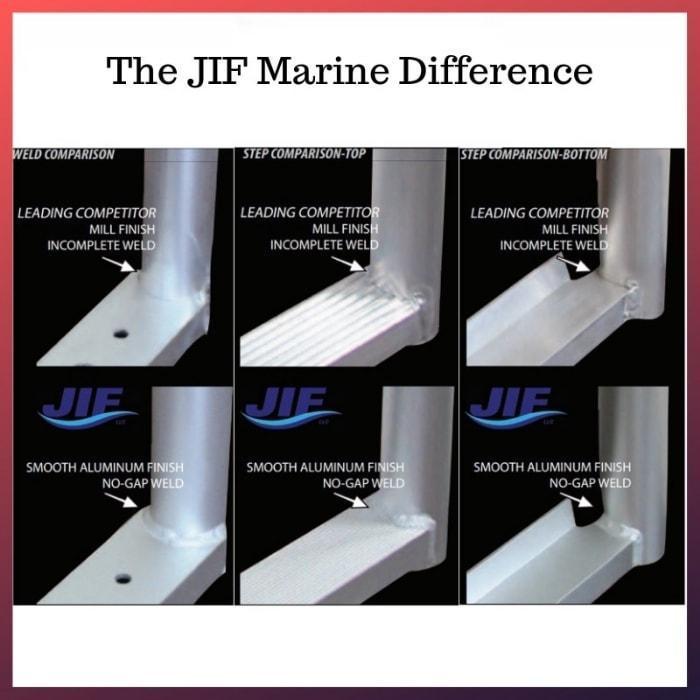 JIF Marine EPV Telescoping Gunwale Hook Ladder - Splashy McFun